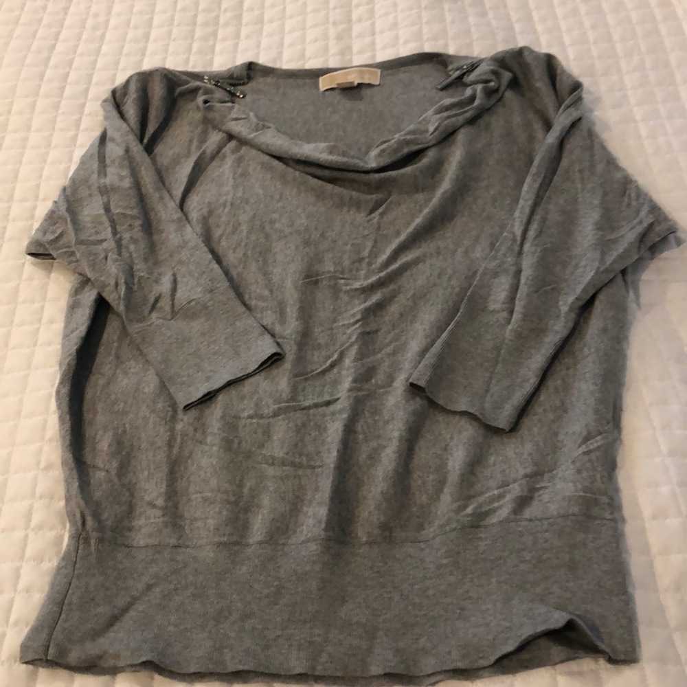 Michael Kors 3/4 sleeve and slight cowl neck sweater